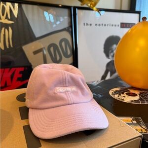 Supreme Light Pink winter Cap with wind stopper flaps